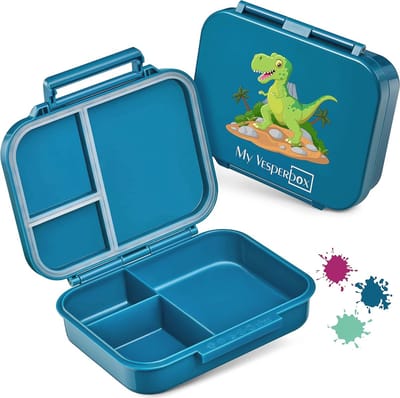 Mini Bento Box voor Kinderen - Lekvrij, BPA-vrij, Compact en Licht voor School en Kleuterschool