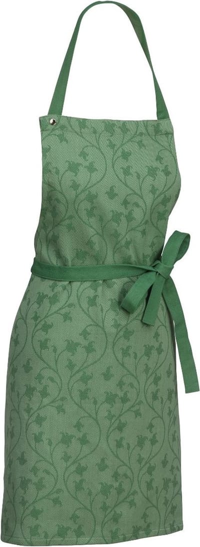 Keukenschort, Katoen, Groen, Bloemen - Kela | Cora