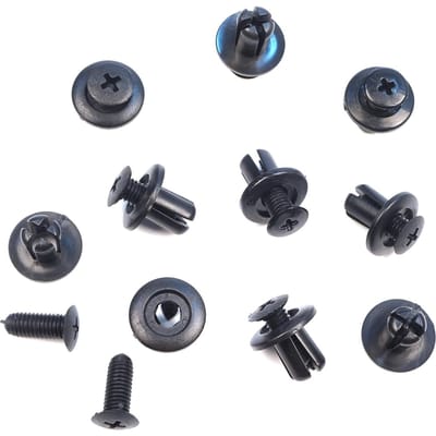 BCF108 10 Pièces Clips de Poussoir de Pare-chocs Noir pour Hyundai 86590 28000 KIA 0G03250037A Mazda B092 51 833 Ford MB 455 56143