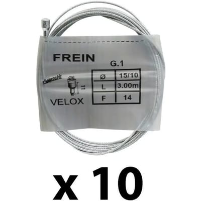 Doos met 10 remkabels voor racefietsen Velox 3.00 m