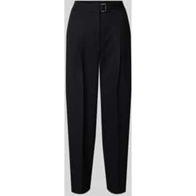 Broek met persplooien en met wol Model 'ELAINE PLEAT'