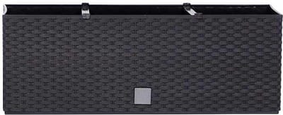 Prosperplast Plantenbak Rato - antraciet - 51x19x18 cm - bloembak met water irrigatiesysteem