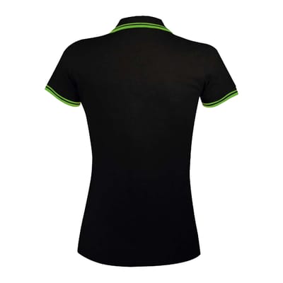 SOLS Dames/Dames Pasadena Poloshirt (Zwart/Kalk)