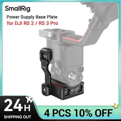 SmallRig Voedingsbasisplaat voor DJI RS 2 / RS 3 Pro / RS 4 Pro / RS 5 Externe voedingsoplossing voor DJI RS 2 / RS 3 Pro 3252 Power Base Plate