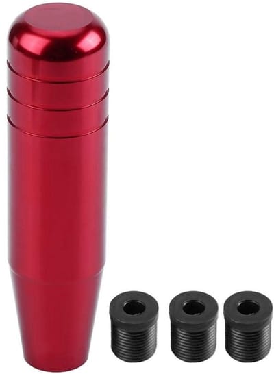 Dailygoody - Gooi Shifter - Pookknop - Ergonomisch ontwerp - Rood - Vervangbare auto pookknop - Voor handgeschakelde voertuigen - Aluminiumlegering