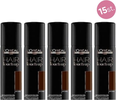 15x L'Oréal Professionnel Hair Touch Up Uitgroei Concealer brown 75ml