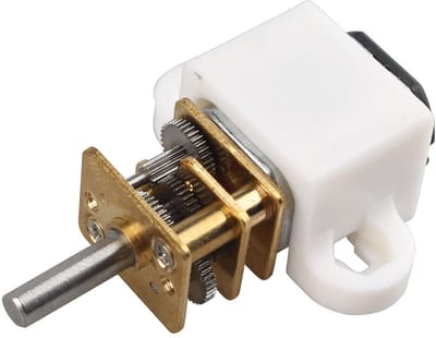 Mini DC 6V Tandwielmotor Met Reductiekast 100 RPM Laag Toerental Metaal