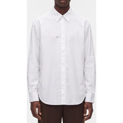 Calvin Klein Ls Solid Crisp Shirt Brilliant White Taglia: S | Camicie Business Outlet | Uomo | Bianco