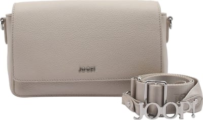 JOOP! Leren Schoudertas Avondtas Vivace Elissa Shoulderbag Taupe Beige
