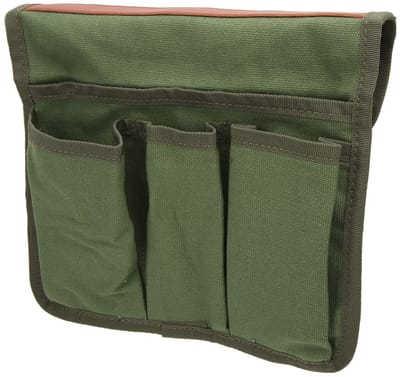 Dailygoods- Campingstoel Armsteun Opbergtas - Opbergtas met 3 Zakjes - Slijtvast Canvas - Eenvoudig te Installeren - Grote Capaciteit - Voor Outdoor Gebruik - Stoelorganizer