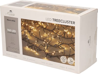 Anna's Collection Kerstverlichting - 960 leds - warm wit - 12,5 meter - binnen en buiten