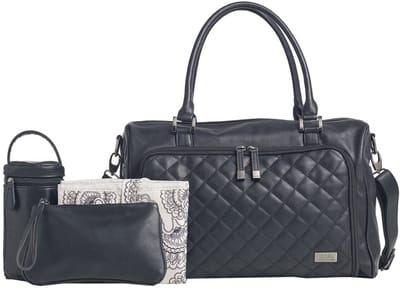 Isoki Zip Quilted Luiertas Toorak Black