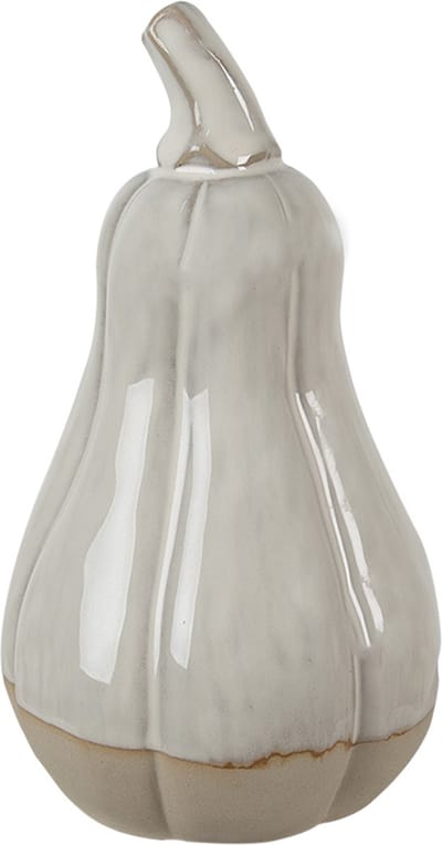 Clayre & Eef Decoratie Pompoen 15 cm Beige Porselein Herfst decoratie