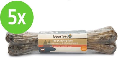 Beeztees Gevuld Kauwbot - Hondensnack - Pens - 20 cm - 5 stuks