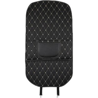 Protection de dossier de siège auto Cuir PU Protecteur de siège arrière Tapis de protection contre les coups de pied Housse Facile à nettoyer Usure Bigger