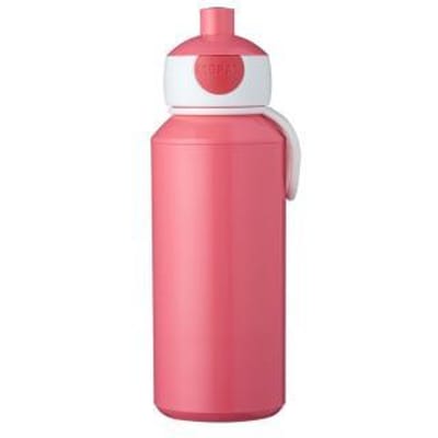 Mepal Pop-up drinkfles Campus - 400 ml - Sluit goed af - Drinkbeker voor kinderen - Pink