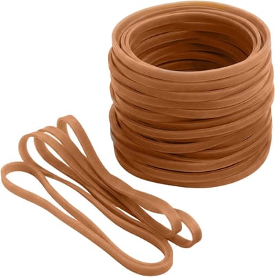 Grote Rubber Bands Set van 50 Stuks voor Kantoor en Thuisgebruik - Duurzame en Herbruikbare Elastieken van 120 x 6 mm voor Diverse Toepassingen