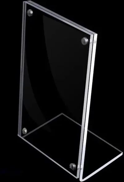 Without Lemon - Acrylic Magnetisch fotolijst - L-Shape - Magnetic Photo Frame - 10x15cm - Transparant
