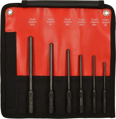 Pilootpons Set - Markeringsgereedschap - Precisie Markeren - Gelegeerd Staal - 6 Delig - Staal