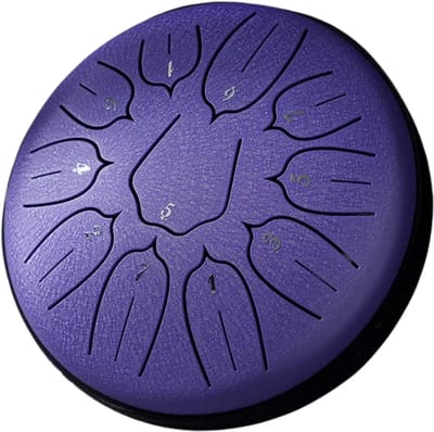 Livano Handpan - Tongue Drum - Steel - Regen - Klankschaal - Paars