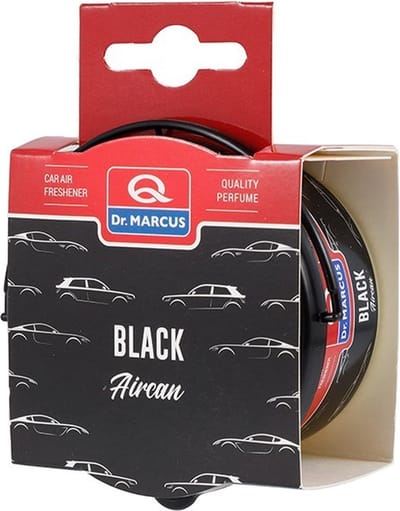 Dr. Marcus Aircan Black luchtverfrisser met neutrafresh technologie - Autogeurtje voor in de auto, thuis of kantoor - Tot 60 dagen geurverspreiding 40 gram