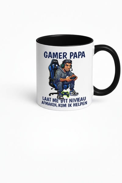 Gamer Papa Mok - Cadeau voor Gaming Vaders - Koffiemok met Unieke Print