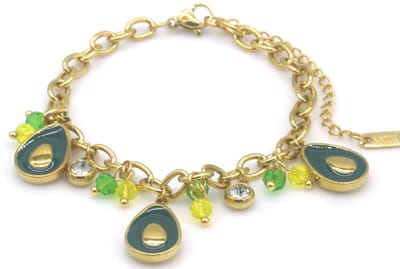Dames Armband – RVS – Avocado Design – Vrolijk & Uniek – Verstelbaar 16-21cm