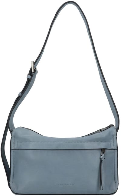 LIEBESKIND BERLIN Leren Schoudertas Sky Sheep Natural Hobo Bag Blue Heaven Blauwgrijs
