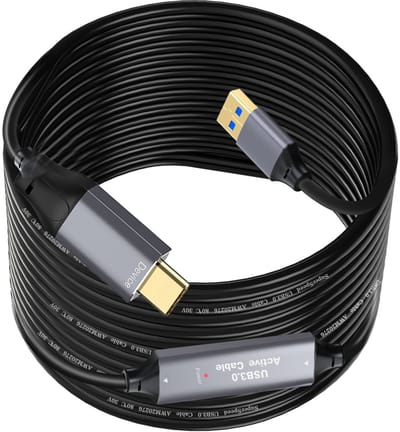 NÖRDIC USB A naar USB C kabel - USB 3.0 - 5Gbps - Geschikt voor Laptop, docking station, VR, Camera, Xbox en SSD - 5m