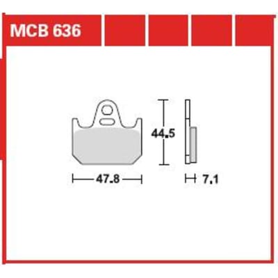 Remblok set TRW MCB636