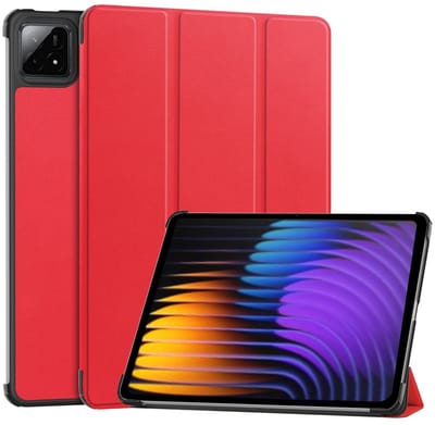 Coverup Tablethoes geschikt voor Xiaomi Pad 7 (Pro) / Pad 8 (Pro) Hoesje - Tri-Fold Book Case met Wake/Sleep - Rood