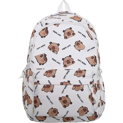 Rugzak voor Vrouwen Japanse Leuke Cartoon Kapibara Schooltas voor Vrouwen Grote Capaciteit Middelbare School Studenten Rugzak single package