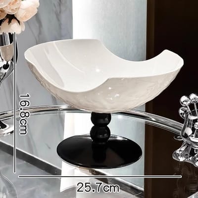 Waterrimpelingen Fruitbord met Hoge Uitstraling Woonkamer en Huis Nieuwe Salontafel Licht Luxe High-end Fruitbord Snoep Snacks Plaatsingsbord