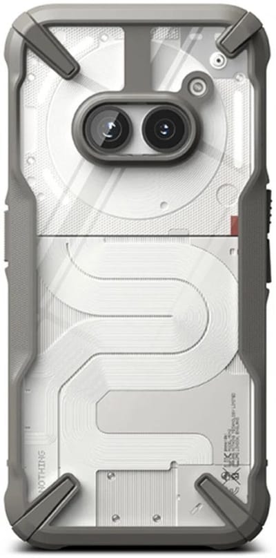 Ringke Fusion X | Hoesje Geschikt voor Nothing Phone (2a) / (2a) Plus | Back Cover | Militaire Standaard | Grijs