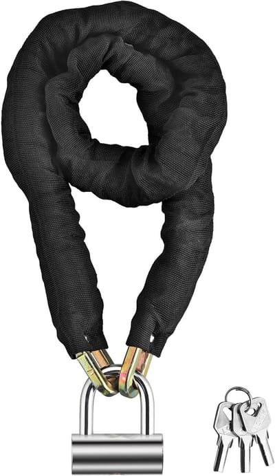 Kettingmotor - Scooter slot - Diefstalpreventie - Verstevigde ketting - 120 cm - Zwart