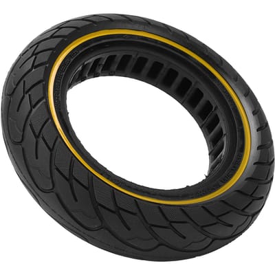 10x2.5 Inch Elektrische Scooter Massieve Band Honingraat Rubber Scooter Tubeless Band voor Xiaomi M365 black