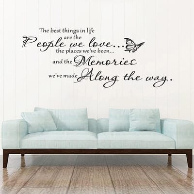Vinyl Muurstickers Voor Huisdecoratie Decals Voor Woonkamer En Slaapkamer Interieurontwerp De Mooiste Dingen In Het Leven Sp-232 (blue,23x59cm)