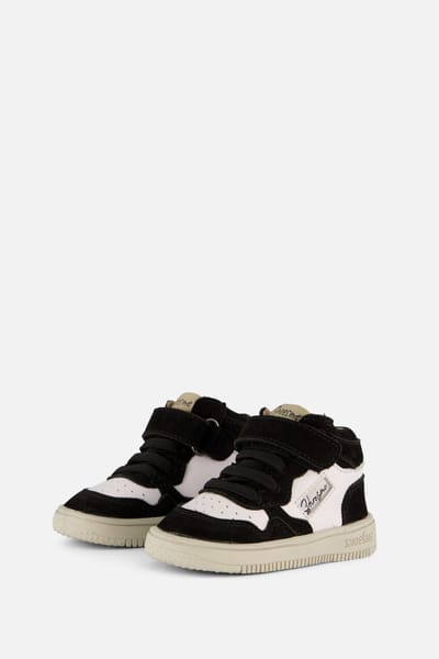 Baby | Babysneakers | Jongens | Black White | Leer | Shoesme | Maat 21