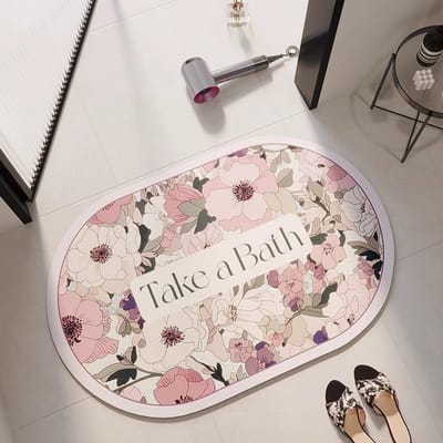 Diatomeeënaarde Mat Badkamer Antislip Mat Landelijk Huishouden Toilet Entree Entree Sneldrogend Zacht Tapijt Voetmat Absorberend 40×60CM