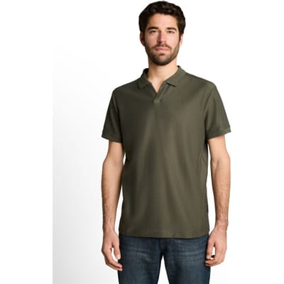 Tom Tailor - Poloshirt met ottoman-structuur - Maat XL - deep leaf green