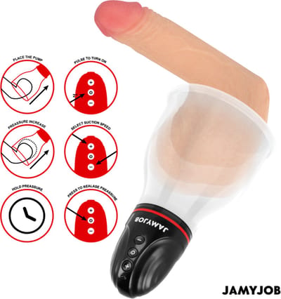 JAMYJOB - XPAND LITE AUTOMATISCHE TESTIC POMP 3 ZUIGNIVEAUS GRIJS | TESTIC POMP | MASTURBATOR | SEKSSPEELTJES VOOR MANNEN | SEX TOYS VOOR MANNEN