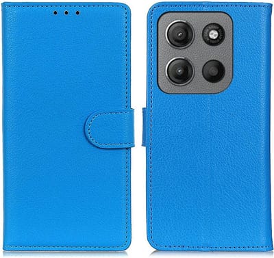 Coverup Hoesje - Geschikt voor Motorola Moto G15 / G17 (Power) Hoesje - Coverup Book Case - Blauw