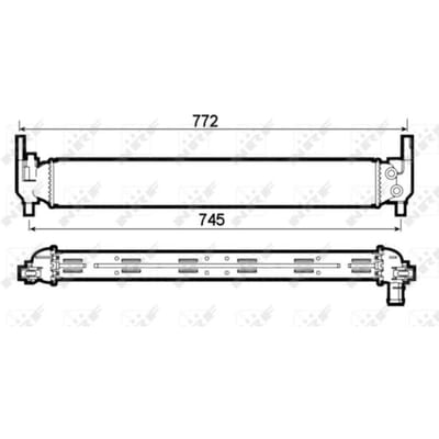 Radiator, motorkoeling NRF 53126