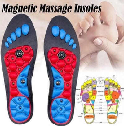 Acupressuur Inlegzolen voor Voeten – Magnetische Orthopedische Gel Binnenzolen Maat S voor Mannen & Vrouwen – Voetondersteuning, Pijnverlichting, Zolen voor Platte Voeten