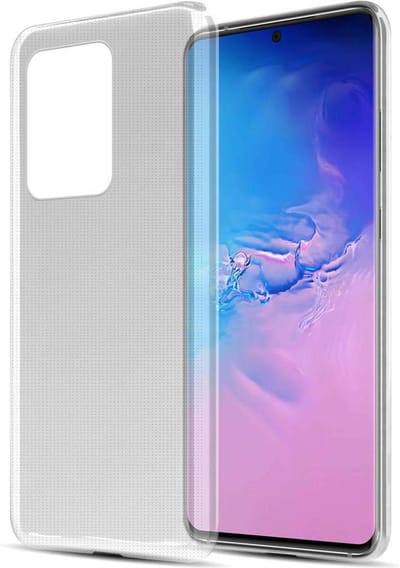 Cadorabo Hoesje geschikt voor Samsung Galaxy S20 ULTRA in VOLLEDIG TRANSPARANT - Beschermhoes gemaakt van flexibel TPU Silicone Case Cover