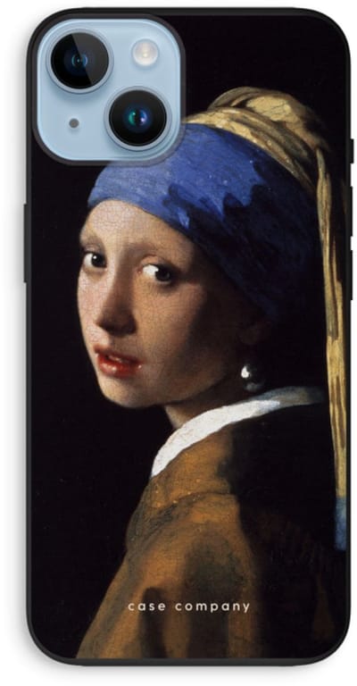 Case Company® - Hoesje geschikt voor iPhone 14 hoesje - The Pearl Earring - Biologisch Afbreekbaar Telefoonhoesje - Bescherming alle Kanten en Schermrand