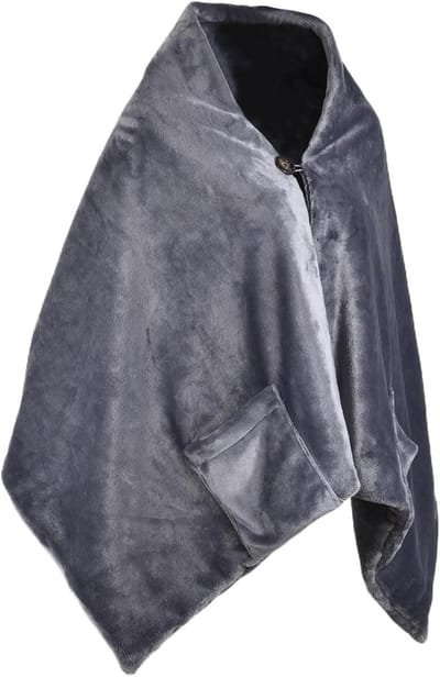 Verwarmde Deken - USB Sjaal - Warm Blijven - 3 Warmtestanden - 160x60 cm - Grijs