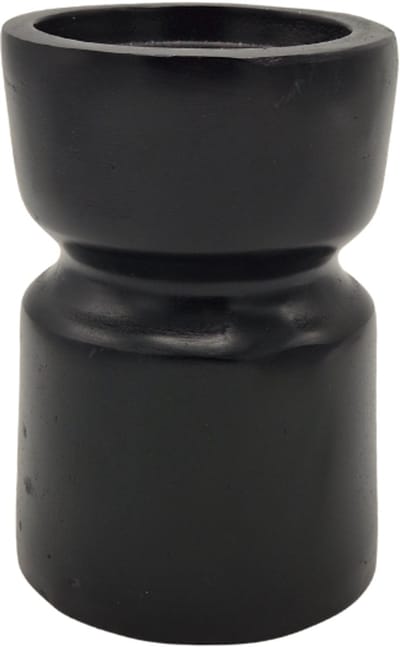 Urnenspecialist® - Urn - Kandelaar - Kandelaar urn - Gedenk Urn - Zwart - Black - Mini Urn - As Urn - Crematie Urn - 15cm - 650ml - Aluminium Urn