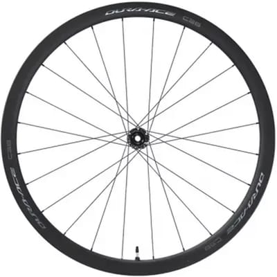 Shimano Dura Ace R9270 C36 Cl Disc Carbon Tubeless Racefiets Voorwiel Zwart 12 x 100 mm