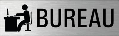 Bureau deurbordje met zelfklevende strip
